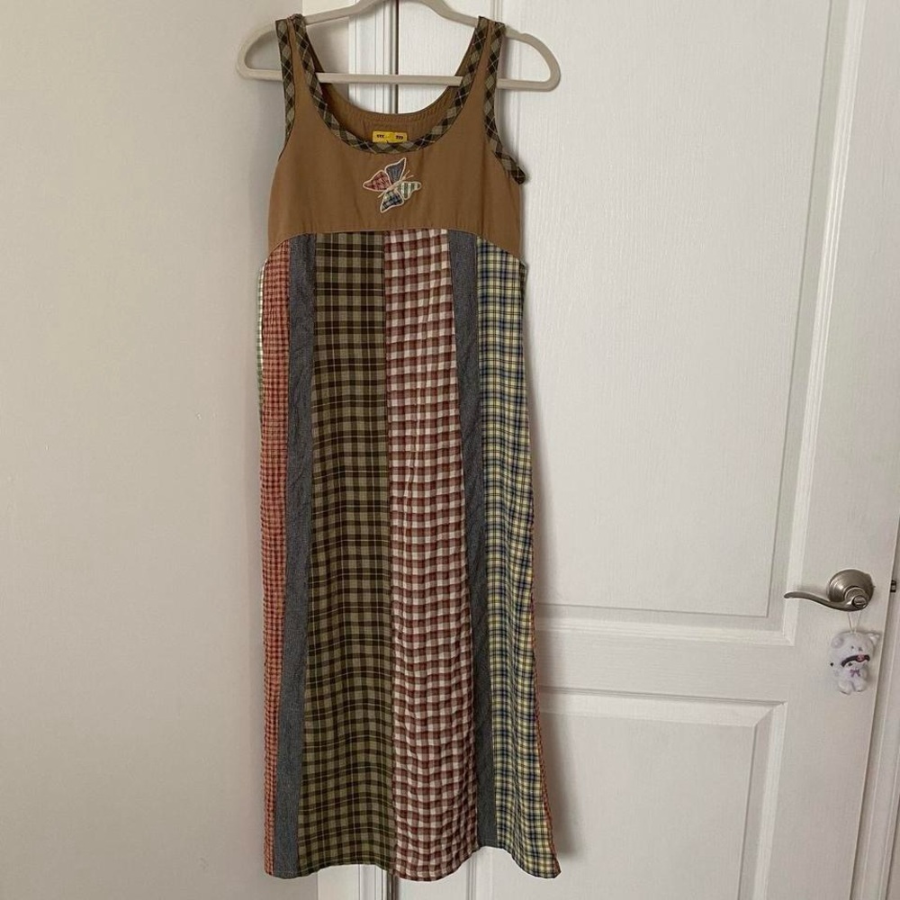 Multicolor Patchwork Maxi Dress